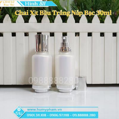 CHAI XỊT BẦU TRẮNG NẮP BẠC 30ML