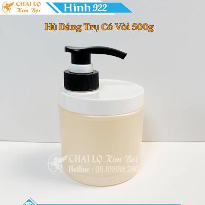 HỦ DÁNG TRỤ 500g VÒI XỊT
