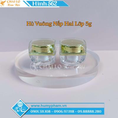 Hủ Vuông Nắp 2 Lớp 5g