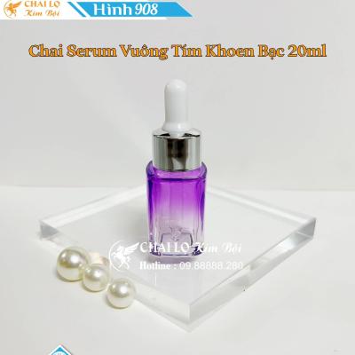 CHAI CHIẾT SERUM VUÔNG TÍM 20ML