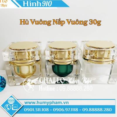 HỦ VUÔNG NẮP VUÔNG 30g