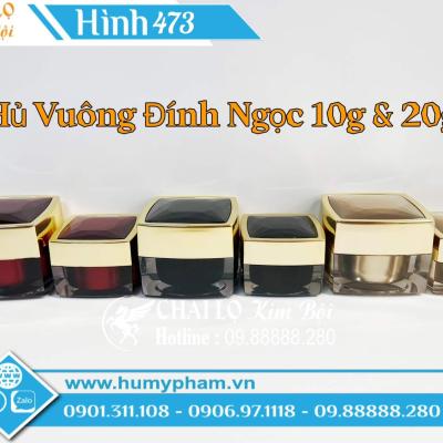 Hủ Vuông Đính Ngọc 10g & 20g