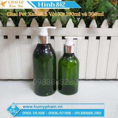 Chai Pet Xanh Lá Vòi Xịt 190ml & 300ml