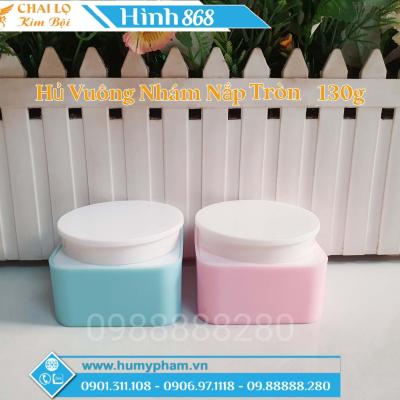 HỦ VUÔNG NHÁM NẮP TRÒN 130g