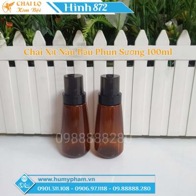 CHAI XỊT NÂU BẦU PHUN SƯƠNG 100ml